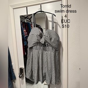 Torrid gingham swim dress 4